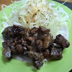 お好み焼満月 - 豚タン…待っている間のおつまみ最高(笑)