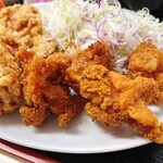 よしやす食堂 - ミックスザンギ定食