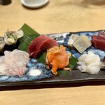 鮨 とぐら - 鯵のガリ巻・羽太・生の水蛸・鮪の赤身と中とろ・赤貝・平貝