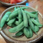 炭火焼鳥 さんぽ - 清瀬産枝豆（550円）