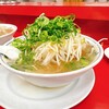 ラーメン福 - ネギ大盛りです。麺ともやしは普通盛りです。