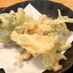 山形蕎麦　やま久 - げそ天ざるそばセット※数量限定