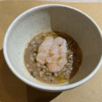 2tsumoli  - 麦ご飯とボタン海老のリゾット
