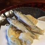 Juniso Mikan - 稚鮎・空豆・茄子の天ぷら