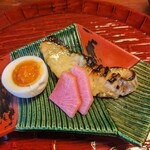 Juniso Mikan - 鰆の幽庵焼き　半熟玉子