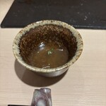 喜美鶏 - 少し飲んでしまった絶品鶏スープ