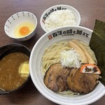 百年の時を越えて - 料理写真:北海道産味噌バターつけ麺、麺半玉追加
名古屋コーチンのたまごかけご飯　
