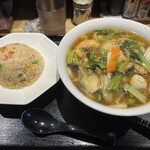 まんぼう - 広東麺と半炒飯