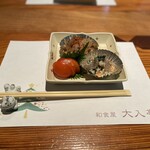 大入亭 - お通し。完璧すぎる。