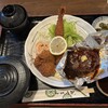 キッチンながしま - 料理写真:ながしま定食(とんかつ、エビフライ、味噌ハンバーグ)