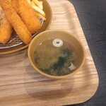 ふじやからあげ - みそ汁