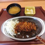 ゴーゴーカレー - 朝定食，ロースカツ
