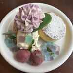 カフェ アクイーユ - 2025年6月　あじさいパンケーキ