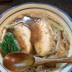 烈志笑魚油 麺香房 三く - かけラーメン