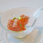 ヌーヴェル・エポック - ランチコース 14450円 の桜鱒のマリネ