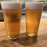 ホルモン焼 婁熊東京 - 生ビール