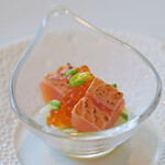 ヌーヴェル・エポック - ランチコース 14450円 の桜鱒のマリネ