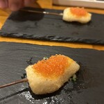 楽食亭 - イカのウニソースとびっ子乗せ！