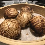 龍天門 - きのこに見立てた肉饅