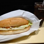 ドトールコーヒーショップ - 【45周年期間限定】ミラノサンド エビマヨ
      ～特製オーロラソース仕立て～＋アイスコーヒー
      アニバーサリーブレンド