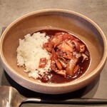 a plus - 大和牛のハヤシライス 見映えは茶色でそれなりですが、〆としてのボリュームは十分でした。