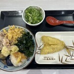 丸亀製麺 - 料理写真:鬼おろし豚しゃぶぶっかけ(並)840円 アジフライトッピング。