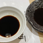 味処 明島 - 2種類の醤油
