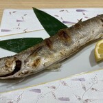 味処 明島 - カマスの塩焼き(3,300円)