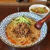 金ゴマ たんたんたん麺 樂 - 冷やし金ゴマ担々麺・エビ黒炒飯