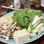 魚菜・酒肴 すざき - 鱧鍋の野菜