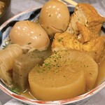 炭火と酒と酉 七福八〇 - おでん盛り合わせ