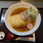 鶏出汁中華そば 珀寛流 - 鶏そば 醤油 中。