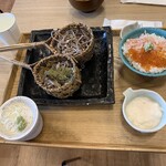 ねばりっこ食堂 - 蟹いくら小丼税込858円とそばそば