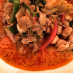 マラッカバー - 鶏肉のレッドカレー炒め