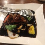 城北飯店 - 黒酢の酢豚1400円