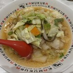 どうとんぼり神座 - 野菜いっぱいラーメン　1100円