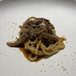 PRIMO PASSO - パスタ⑤トンナレッリ（断面が四角いロングパスタ）　京都・七峪鴨