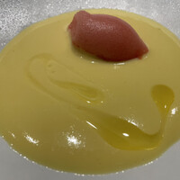 PRIMO PASSO - トウモロコシのスープ、西瓜（スイカ）のジェラート