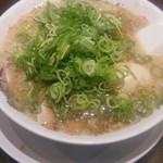 Rairai Tei - 味玉ラーメン(麺固め、ネギ多め)