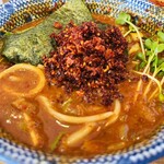 つけめん桜の如く - 卓上ラー油でブースト