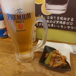 広島県民酒場 - 生ビールとお通し