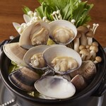 獲れたてハマグリのしゃぶしゃぶ