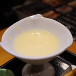 銀座 すが家 - 白身魚の冷製スープ