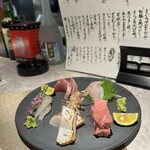 肴と炭火焼 玉 - お刺身最高！