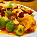 京華樓 - 貝柱と小海老の香辣炒め