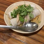 ベトナム料理コムゴン 京都 - バインクン（蒸春巻き）　皮がもちもちで美味しい