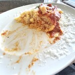 カフェ フオネ - オムライス・自家製ケチャップの断面