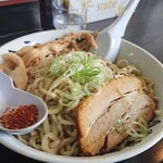 自家製太麺 渡辺 - らー麺（大）・からしTP