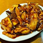 京華樓 - 茄子の甘味噌炒め