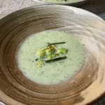 たわい - 緑のポタージュと旬野菜